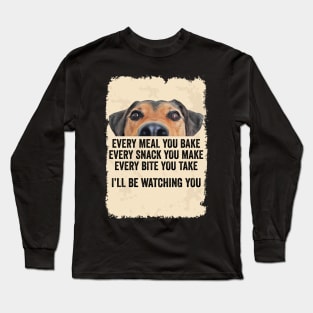 Funny Retro Dog Owner Humor Dog Design For Dog Lover Vintage T-Shirt Long Sleeve T-Shirt